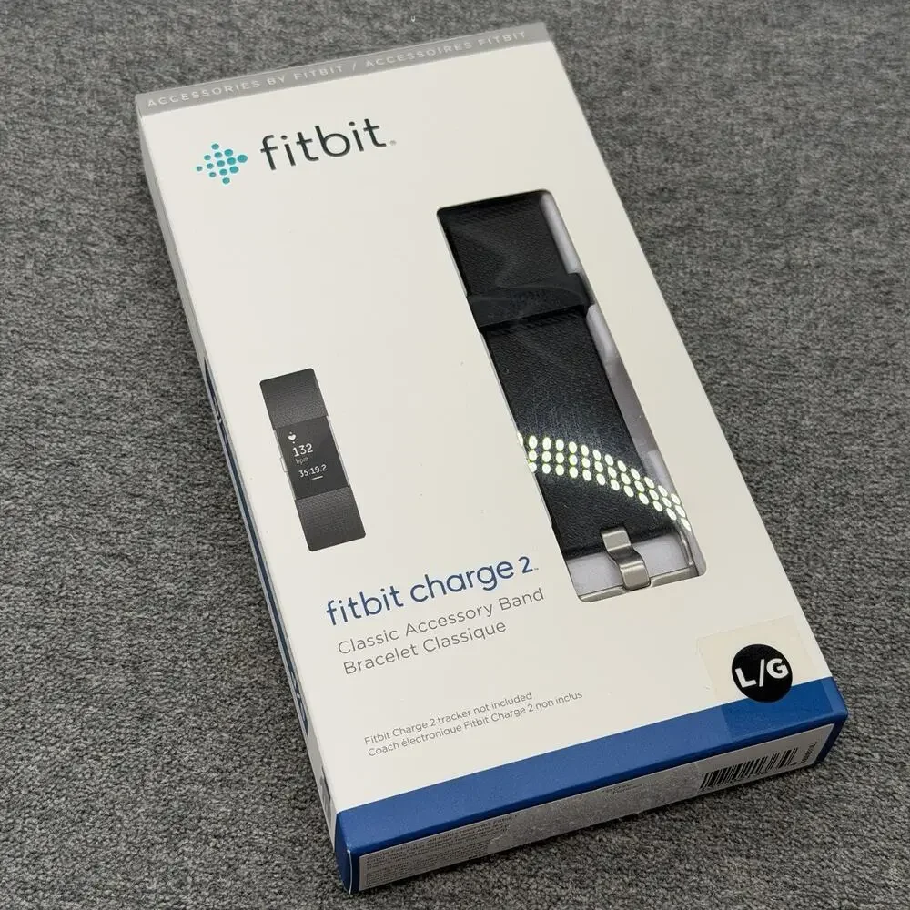 Fitbit Charge 2 Classic Accessory Band Large Blue Replacement Wristband L/G New